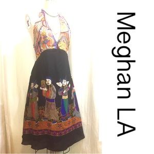 Meghan LA silk halter dress